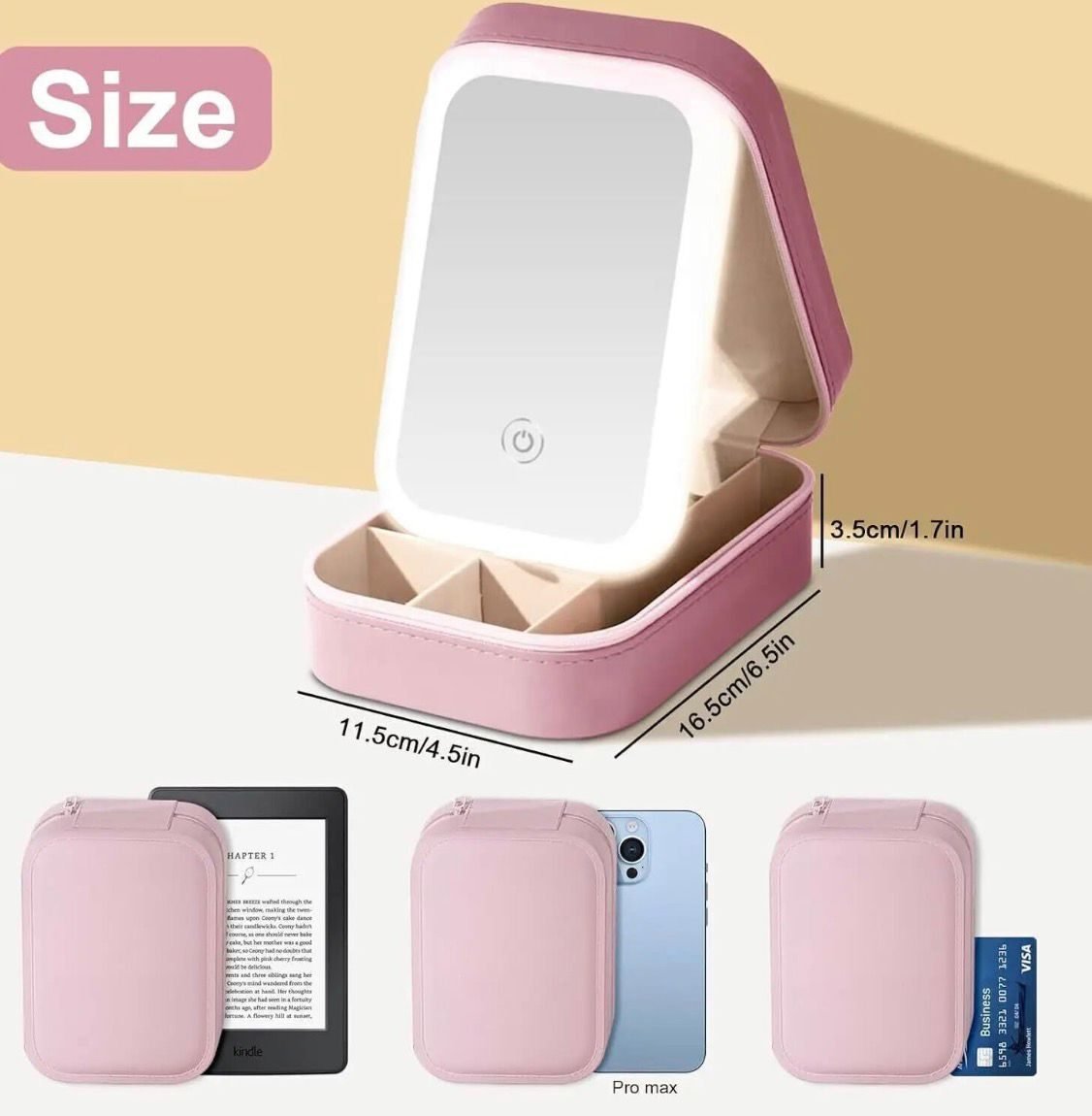 LED makeup travel kit thumbnail 2