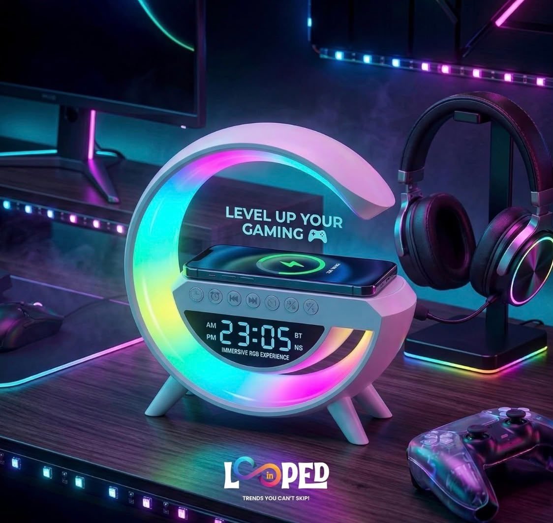 LED G clock Wireless Charger
